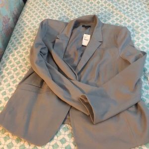 Steel Gray lined blazer.